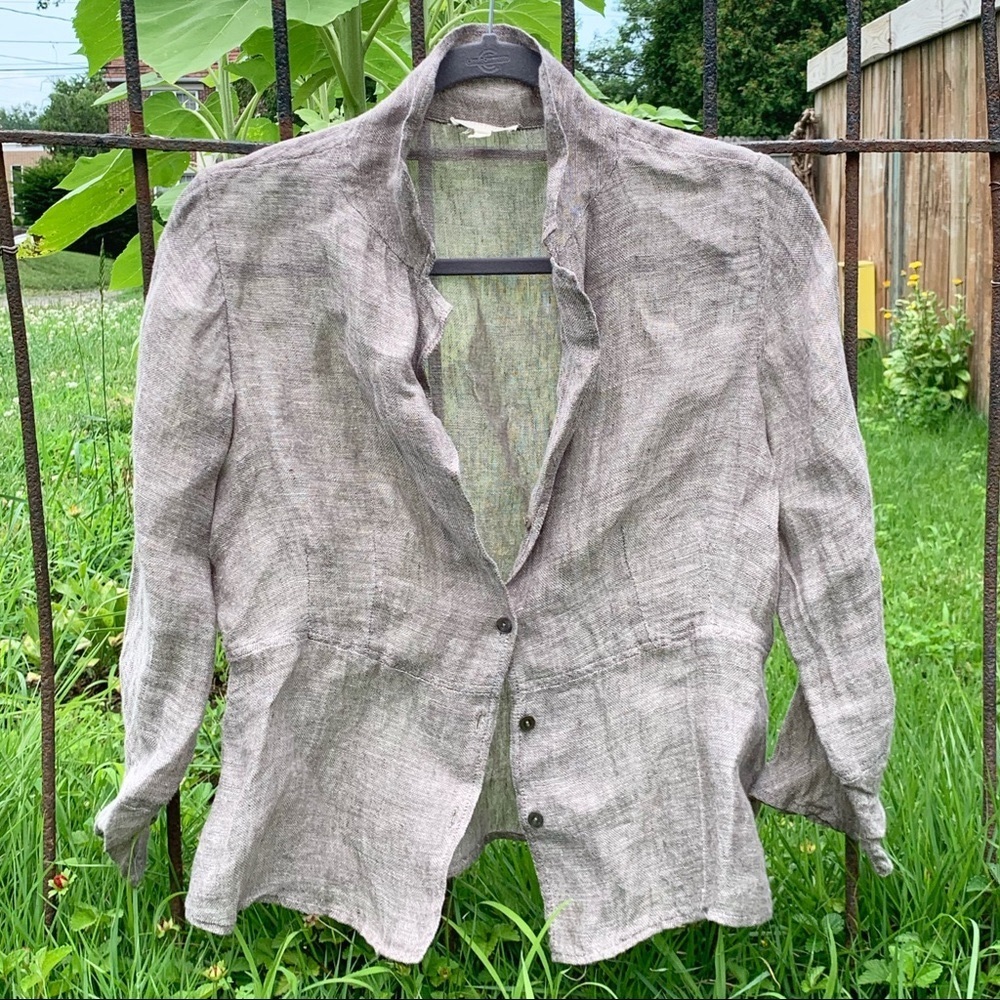 Eileen Fisher 100% Linen Blazer